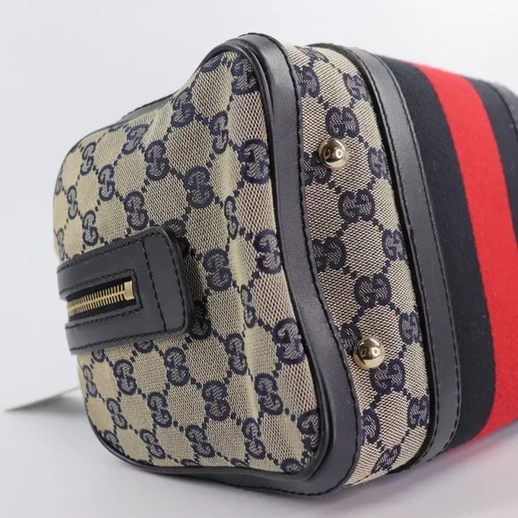 GUCCI Monogram Vintage Web Small Boston - Picture 10 of 16